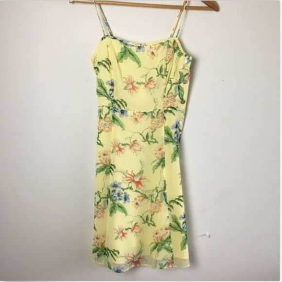 NWT Aritzia Wilfred Caspar Midi Dress Yellow - Picture 2 of 7